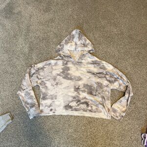 Old Navy Cloudy Gray Crop Hoodie. Girl XL X-Large. 14-16